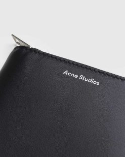 Acne Studios Portefeuille Zippe Noir | Portefeuilles