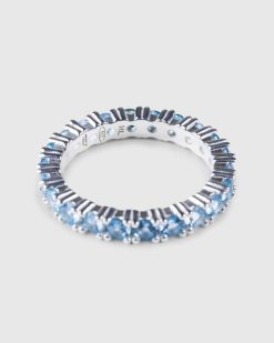 Hatton Labs Bague Eternite Argent/Aqua | Bijoux