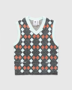 Adidas Gilet Tricot Argyle Multi | Tricots