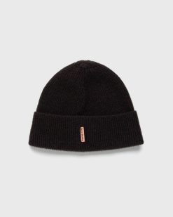 Acne Studios Bonnet Laine Cachemire Marron | Accessoires D'Hiver