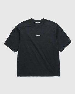 Acne Studios T-Shirt Logo Coton Bio Noir | T-Shirts