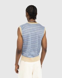 Our Legacy Gilet Tricote A Rayures Statiques De Dessin Anime | Tricots