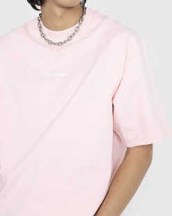 Acne Studios T-Shirt Logo Rose Pale | T-Shirts