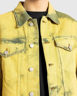 Dries van Noten Veste En Jean Vuskin Citron Vert | Vetements D'Exterieur