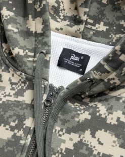 Patta Pull A Capuche Zippe Digi Waffle Multi/Spray Camo | Sueurs