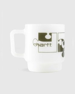 Carhartt WIP Tasse En Verre Assemble Blanc/Plante | Maison