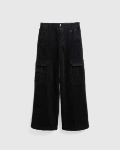 Acne Studios Pantalon Cargo Velours Cotele Noir | Pantalon