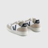 VEJA Cuir Sans Chrome V-10 Blanc/Noir/Sahara | Baskets