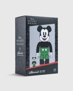 Medicom Be@Rbrick Affiche Mickey Mouse Annees 1930, Ensemble 100 % Et 400 % Noir | Objets De Collection