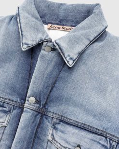 Acne Studios Veste En Jean Coupe Oversize Bleu Clair | Vetements D'Exterieur