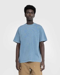 Carhartt WIP T-Shirt Taos S/S Bleu Vancouver/Teint En Vetement | T-Shirts