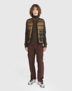 C.P. Company Gilet Zippe Matelasse Butternut | Vetements D'Exterieur