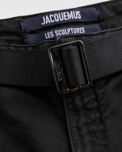 JACQUEMUS Le Pantalon Marron Noir | Pantalon