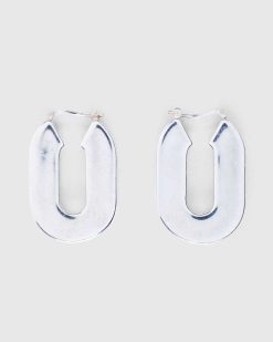 Jil Sander Boucles D'Oreilles Bm3 Argent | Bijoux