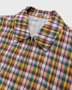 Auralee Blouson Tisse En Coton Mix Madras Check | Vetements D'Exterieur