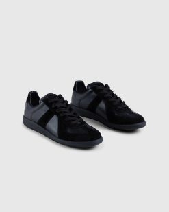 Maison Margiela Baskets Replique En Cuir Noir | Baskets