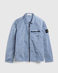 Stone Island Surchemise Nylon Metal Bleu Ciel | Vetements D'Exterieur