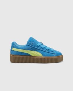 Fenty Creeper Phatty Speed Bleu/Lime | Baskets