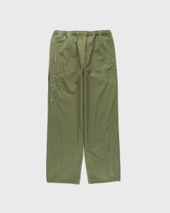 NTS Pantalon De Survetement En Nylon Brosse Vert | Pantalon