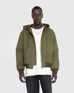 Acne Studios Veste Matelassee Ripstop Vert Olive | Vetements D'Exterieur