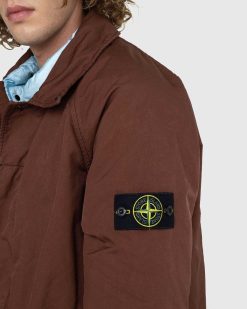 Stone Island Doudoune David-Tc Marron/Bleu | Vetements D'Exterieur