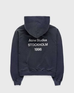 Acne Studios Sweat A Capuche Logo Noir | Sueurs