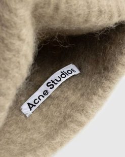 Acne Studios Bonnet Cotele Beige | Accessoires D'Hiver