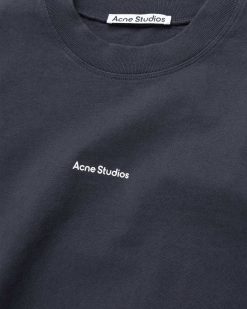 Acne Studios T-Shirt A Manches Longues Avec Logo Noir | T-Shirts