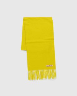 Acne Studios Echarpe Fine En Laine A Franges | Accessoires D'Hiver