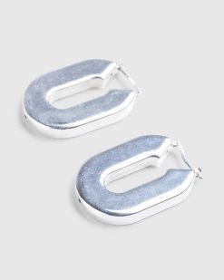 Jil Sander Boucles D'Oreilles Bm3 Argent | Bijoux