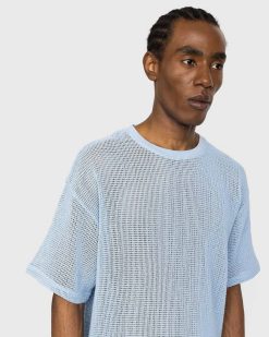 Highsnobiety T-Shirt Maille Coton Bleu | T-Shirts