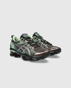 asics Gel-Quantum Kinetic Sepia Fonce/Vert Trefle | Baskets De Randonnee