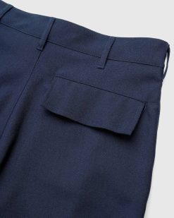 Marni Pantalon Laine Tropical Bleu/Noir | Pantalon