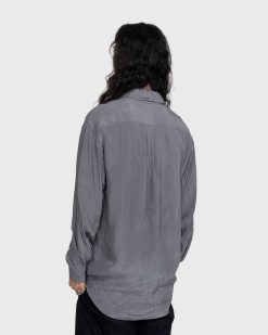 Lemaire Chemise A Manches Longues Froissee Aluminium | Chemises