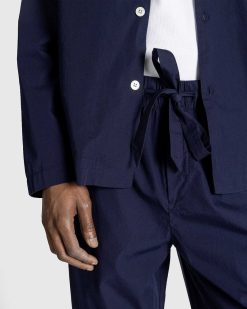 Tekla Pantalon De Pyjama En Popeline True Navy | Sous-Vetement