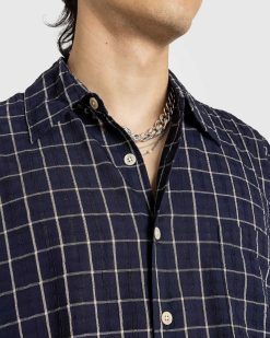 Our Legacy Chemise Ci-Dessus Carreaux Mediterraneens Fonces | Chemises