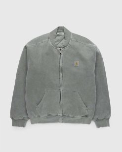 Carhartt WIP Vista Sweat Bomber Vert Fumee | Vetements D'Exterieur