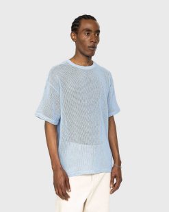 Highsnobiety T-Shirt Maille Coton Bleu | T-Shirts