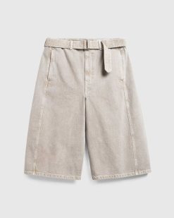 Lemaire Torsade Short Denim Beige Neige | Shorts