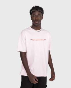 Highsnobiety T-Shirt Manches Courtes Rose | T-Shirts