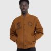 Carhartt WIP Bomber Universitaire De Travail Marron Fonce Hamilton | Vetements D'Exterieur