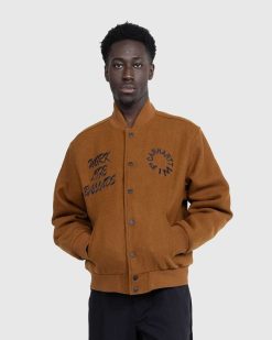 Carhartt WIP Bomber Universitaire De Travail Marron Fonce Hamilton | Vetements D'Exterieur