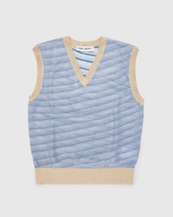 Our Legacy Gilet Tricote A Rayures Statiques De Dessin Anime | Tricots