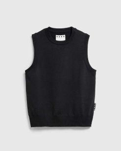 Highsnobiety HS05 Gilet Pull En Poly Tricot Noir | Tricots