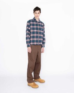 Highsnobiety HS05 Chemise A Carreaux Shaggy Rouge/Bleu | Chemises