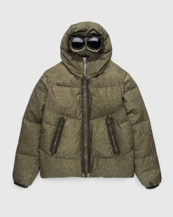 C.P. Company Doudoune Co-Ted Goggle Vert Ivy | Vetements D'Exterieur