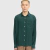 Highsnobiety Chemise Legere A Manches Longues Vert Fonce | Chemises