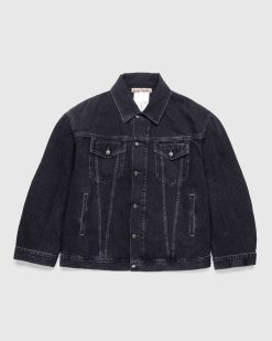 Acne Studios Veste En Jean Oversize Noir | Vetements D'Exterieur