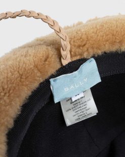 Bally Chapeau En Peau De Mouton Marron | Chapeaux