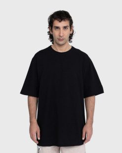 Y-3 T-Shirt Manches Courtes En Crepe Noir | T-Shirts